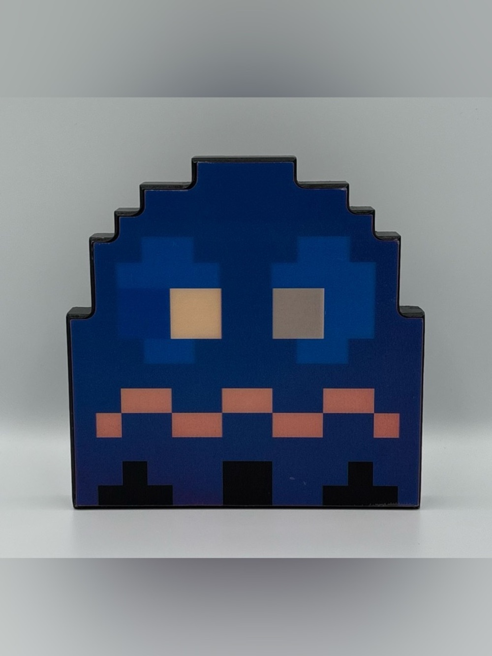RARE Pac Man Red Blue Ghost 8-Bit Holographic Retro Wall Decor Video Games - Picture 2 of 6
